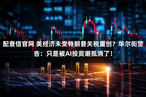 配查信官网 美经济未受特朗普关税重创?华尔街警告:只是被AI投资潮抵消了!