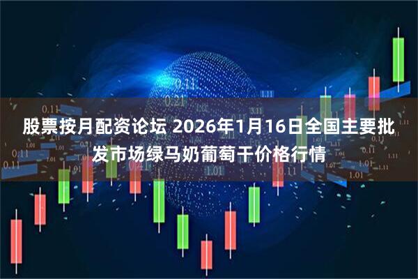 股票按月配资论坛 2026年1月16日全国主要批发市场绿马奶葡萄干价格行情